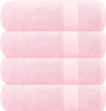 GLAMBURG Premium Cotton 4 Pack Bath Towel Set by GLAMBURG