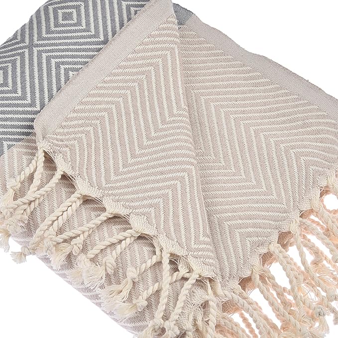 Beach Towel | Cotton Beach Towels, Sand Free, Highly Absorbent, Quick Dry - Image 4