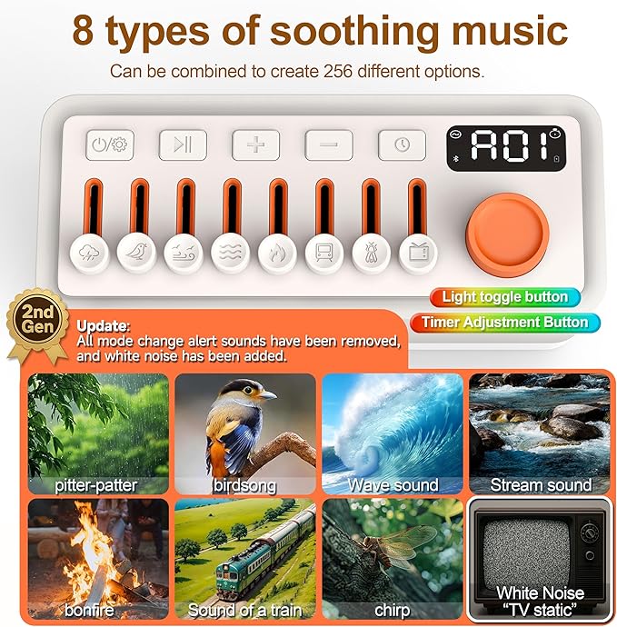 TMEHM 3-in-1 Sleep Sound Machine - Image 3