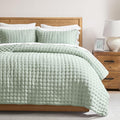 WDCOZY Sage Green King Size Quilt Bedding Sets by WDCOZY