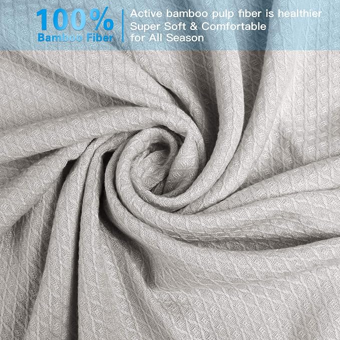 AmyHomie Cooling Blanket, 100% Rayon Derived from Bamboo, Cool Summer Blanket - Image 3