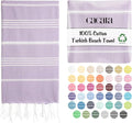 Cacala Lightweight and Thin Turkish Beach Towel 100% Cotton Sand-Free and by CACALA