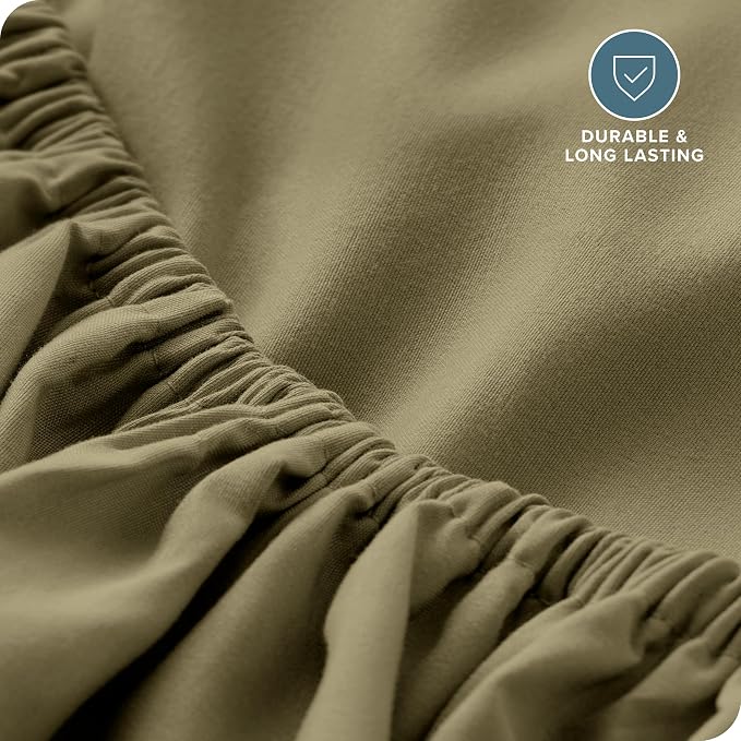 Bare Home Fitted Bottom Sheet Queen Size - Image 5
