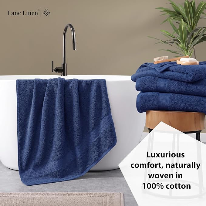LANE LINEN 100% Durable Cotton Bath Sheets 2 Pack - Image 4
