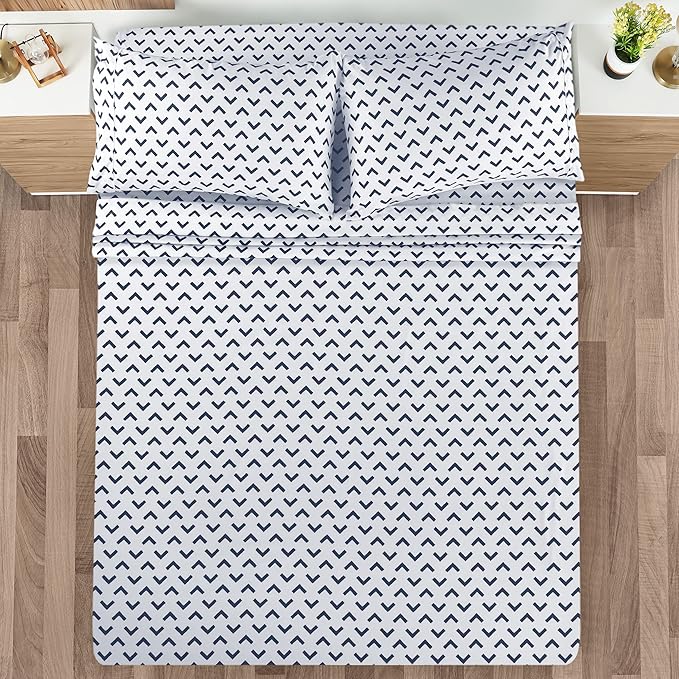 Utopia Bedding Queen Sheet Set, Soft Microfiber 4 Piece Bed Sheets - Image 2