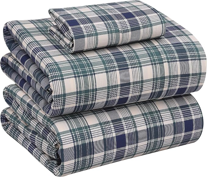 RUVANTI 100% Cotton Sheets – Twin XL Size Percale Bedding, Cooling & Breathable by Ruvanti
