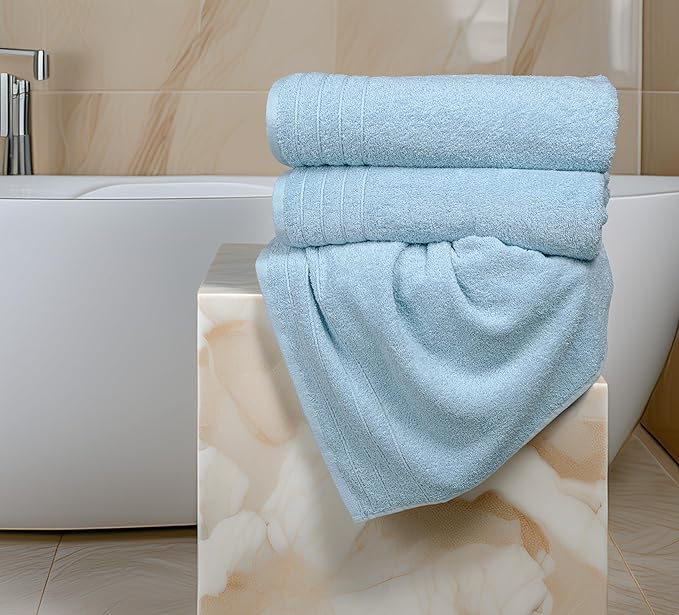 Tens Towels Pack of 8 Towels Set, 2 Extra Large Bath, 2 Hand, 4 Washcloths - Image 8