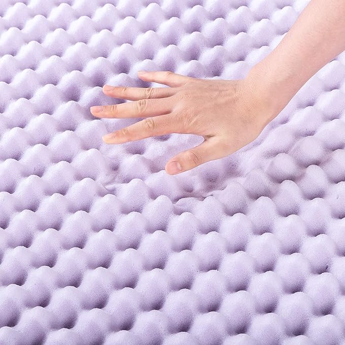 Best Price Mattress 2 Inch Egg Crate Memory Foam Mattress Topper - Image 4