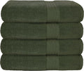 GLAMBURG Premium Cotton 4 Pack Bath Towel Set by GLAMBURG
