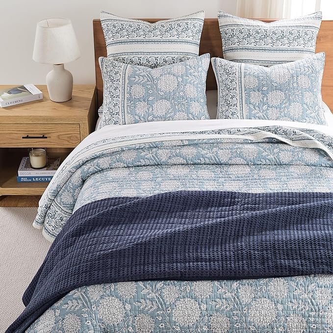 Levtex Home Adare Blue Reversible King/Cal King Quilt Set - Image 3