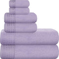 GLAMBURG 100% Cotton Ultra Soft 6 Pack Towel Set, Contains 2 Bath Towels 28x55 by GLAMBURG