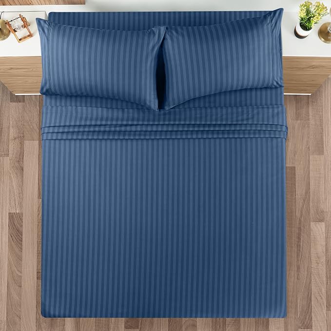 Utopia Bedding Queen Sheet Set, Soft Microfiber 4 Piece Bed Sheets - Image 2