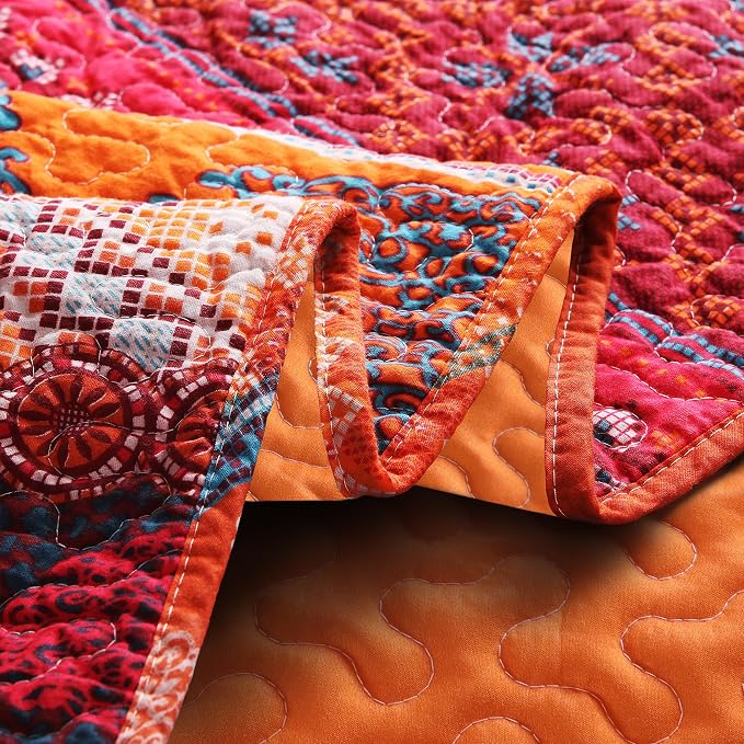 Exclusivo Mezcla 50"x 60" Quilted Throw Blanket- Microfiber Quilt Throw - Image 4