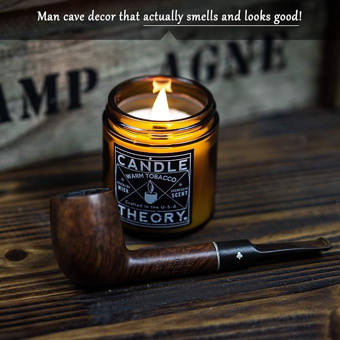 Candle Theory Man Cave Stuff Men 4oz Candles Set of 3, Crackling Woodwick - Image 2