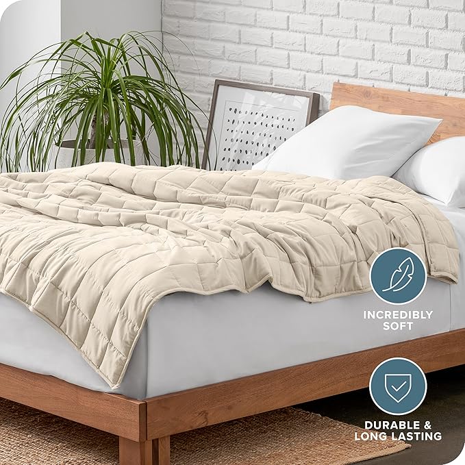 Bare Home Weighted Blanket Full or Queen Size 15lb - Image 5