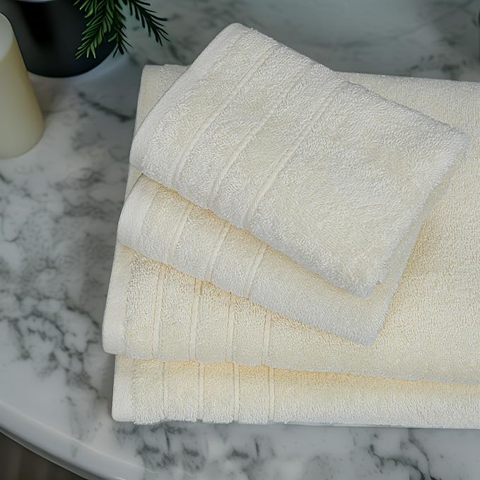 Tens Towels Pack of 8 Towels Set, 2 Extra Large Bath, 2 Hand, 4 Washcloths - Image 2