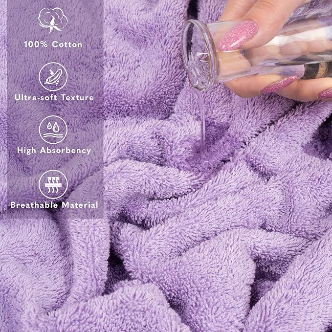 American Soft Linen 35x70 Jumbo Large Bath Towel, 600 GSM 100% Cotton Turkish - Image 4
