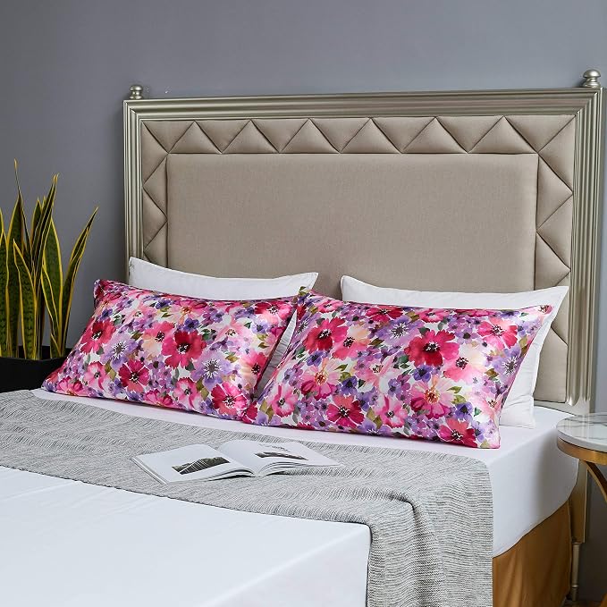 MR&HM Satin Pillowcase for Hair and Skin, Silk Satin Pillowcase 2 Pack - Image 6