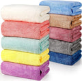 Mixweer 10 Pieces Bath Towel Set, Microfiber Coral Velvet Highly Absorbent by Mixweer