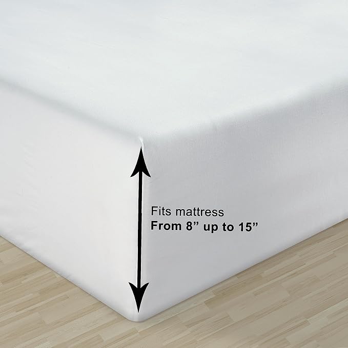 LANE LINEN 100% Organic Cotton King Sheet Set, Breathable Bedding Sheet & - Image 5