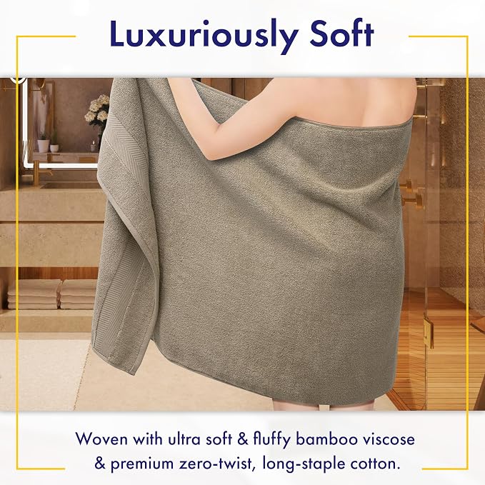 Alusa Home Ultra Soft & Plush Viscose from Bamboo Bath Sheets - Image 2