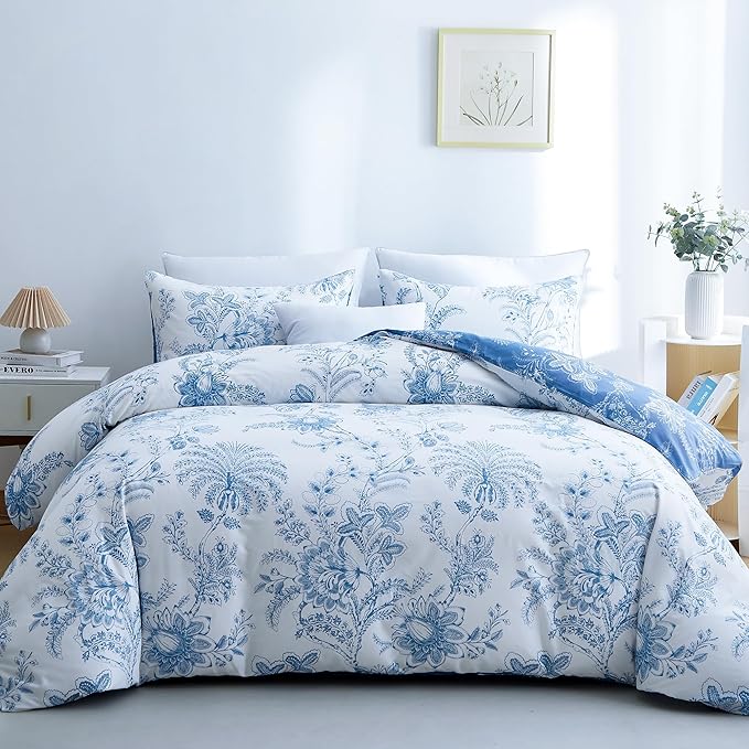 BOLINLIVING Duvet Cover Twin Size, Flower Kids Duvet Cover by BOLINLIVING