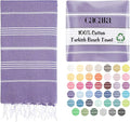 Cacala Lightweight and Thin Turkish Beach Towel 100% Cotton Sand-Free and by CACALA