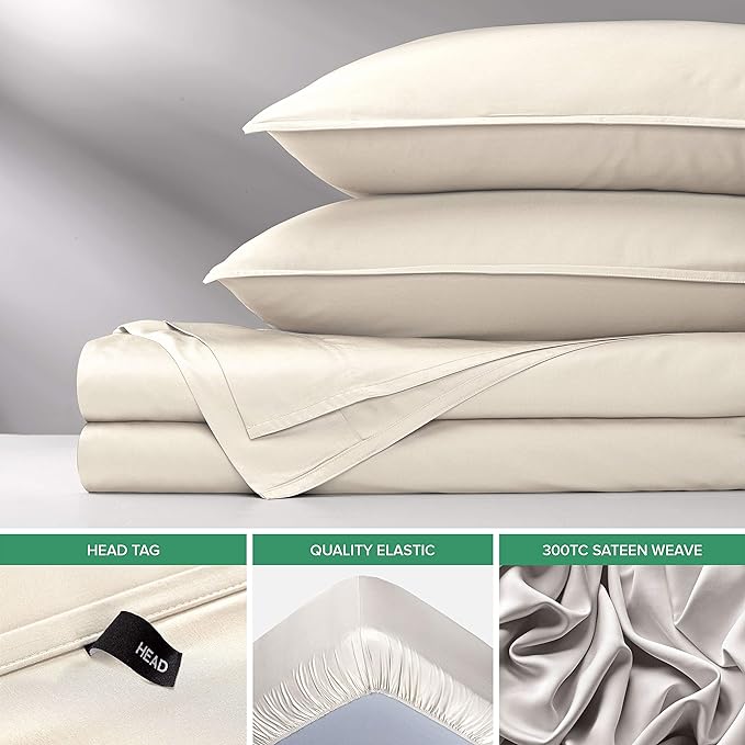 Pure Bamboo Queen Sheets, Genuine 100% Organic Viscose Derived from Bamboo Bed - Image 6