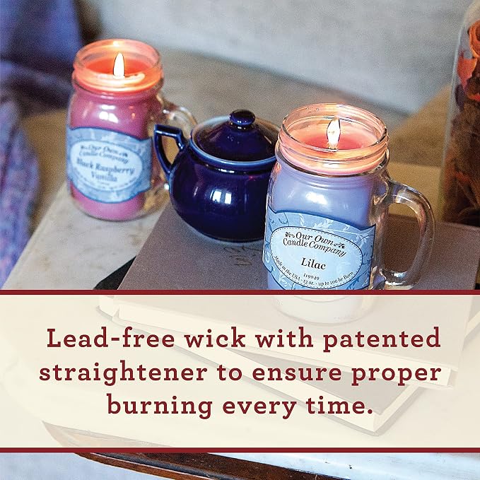 Our Own Candle Company Hot Apple Pie Scented Mason Jar Candle, 100 Hour Burn - Image 5