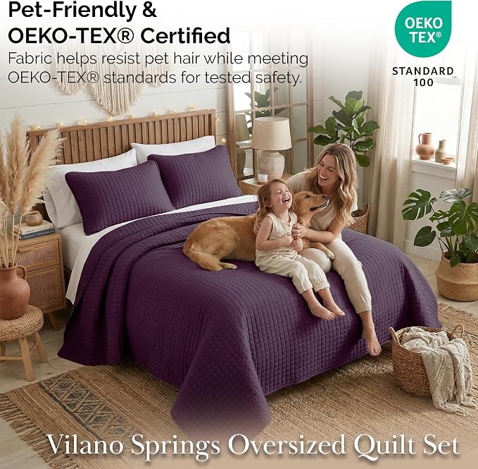 Southshore Fine Living, Inc. Oversized King Quilt Bedding Set, Soft Brushed - Image 5