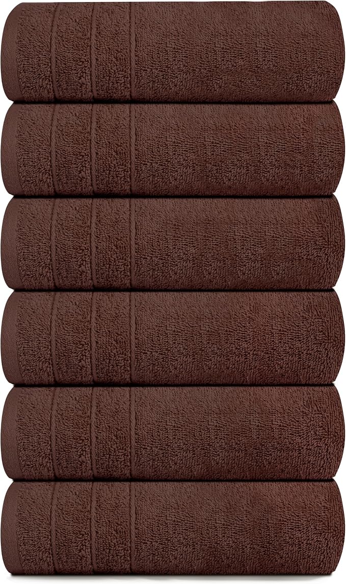 Tens Towels Pack of 6 Hand Towels, 100% Cotton, Lighter Weight, Quick to Dry - Image 9