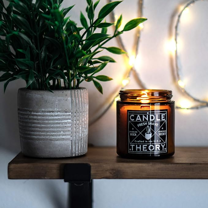 Candle Theory Man Cave Stuff Men 4oz Candles Set of 3, Crackling Woodwick - Image 7