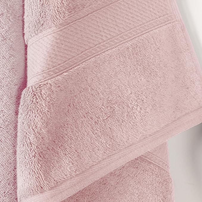 SUPERIOR Egyptian Cotton Pile Bath Towel Set of 2, Ultra Soft Luxury Towels - Image 6