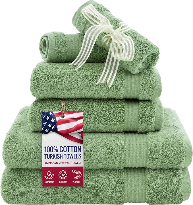 American Veteran Towel, 6 Piece Towel Set by AmericanVeteranTowel