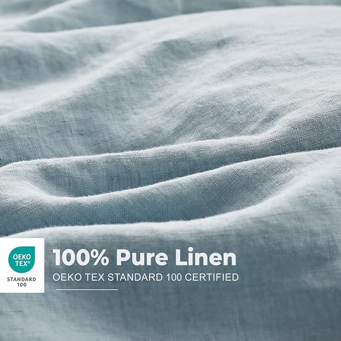 Simple&Opulence 100% Washed Linen Duvet Cover - Image 2