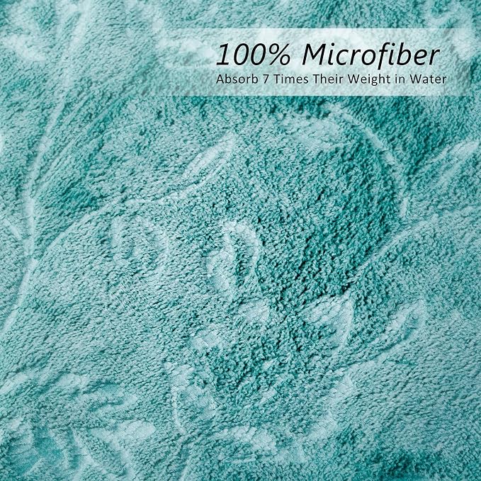 JML Microfiber Bath Towels, Bath Towel 6 Pack, Super Absortbent and Fast Drying - Image 3