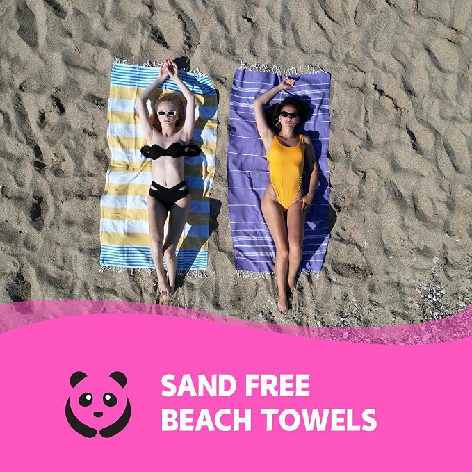 HAVLULAND Turkish Beach Towels, Oversized 40"x72" Turkish Bath Towel, Highly - Image 7