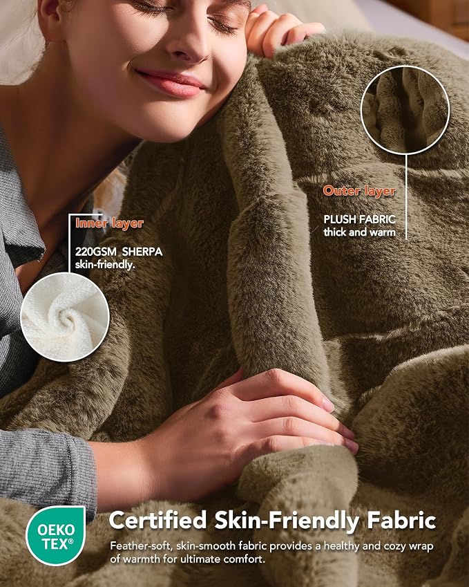 Homemate Electric Heated Throw Blanket - Image 5