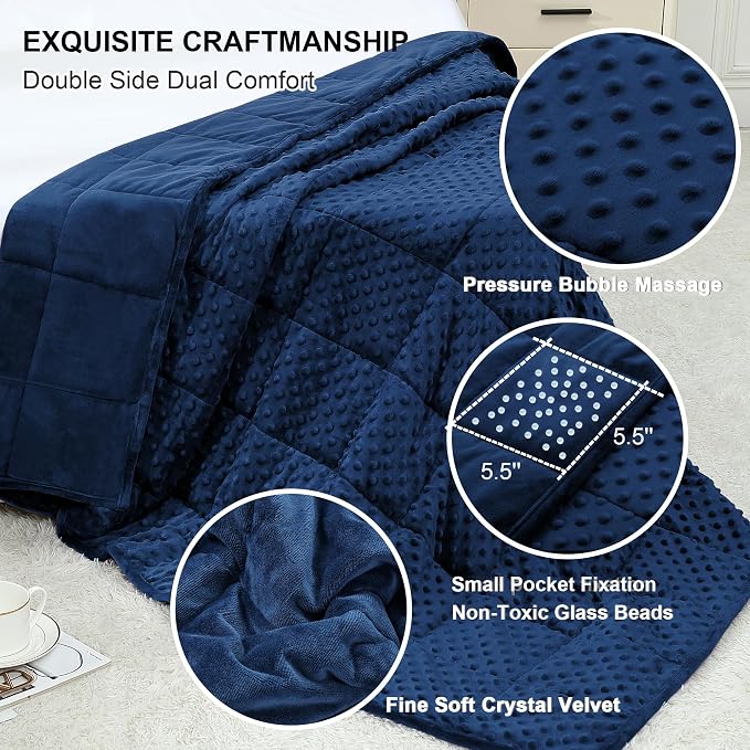 Alomidds Weighted Blanket, Luxury Velvet Weighted Blankets - Image 3