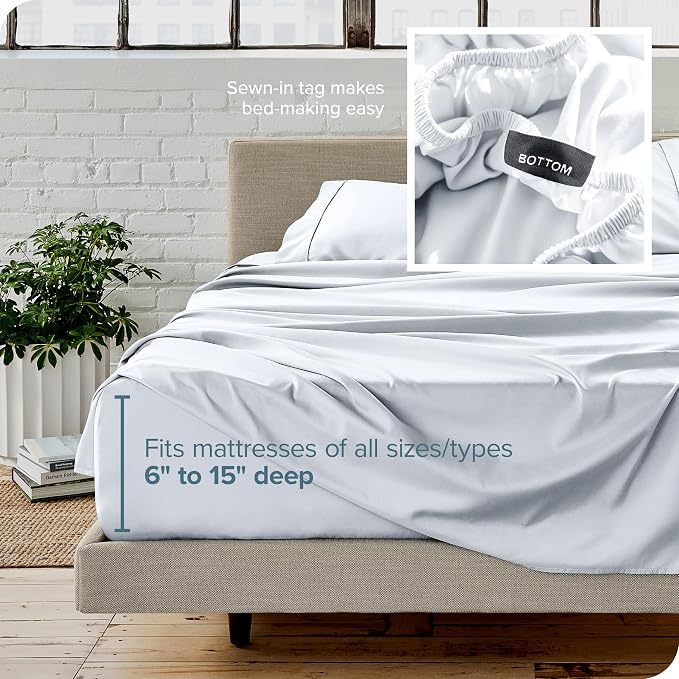 Bare Home Split Queen Sheet Set - Image 6