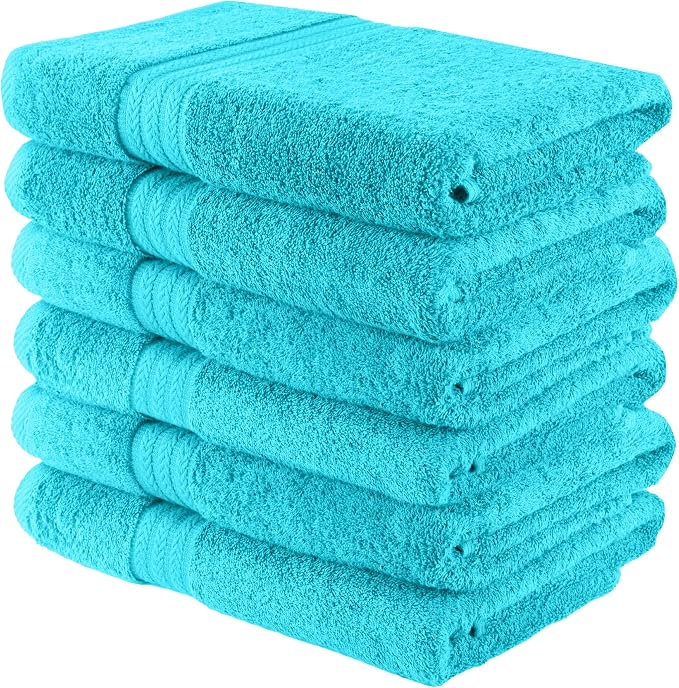 HERCULEAN Large Bath Towels 24 x 50 Pack of 6 | Quick Dry and Highly Absorbent - Image 4