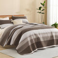 Litanika California King Quilt Set Brown by Litanika