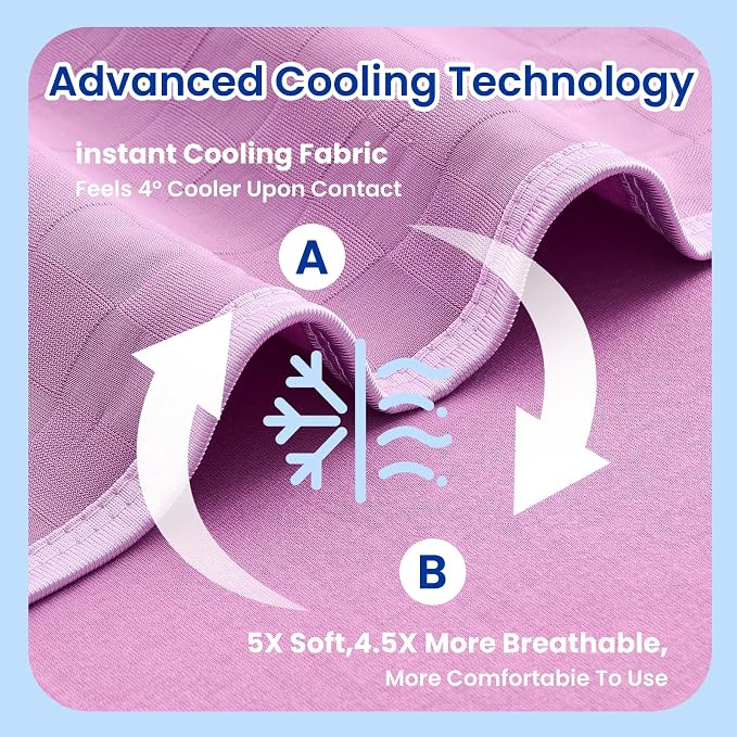 Topcee Cooling Blanket Throw- 50"x60" Summer Cooling Throw Blanket - Image 5