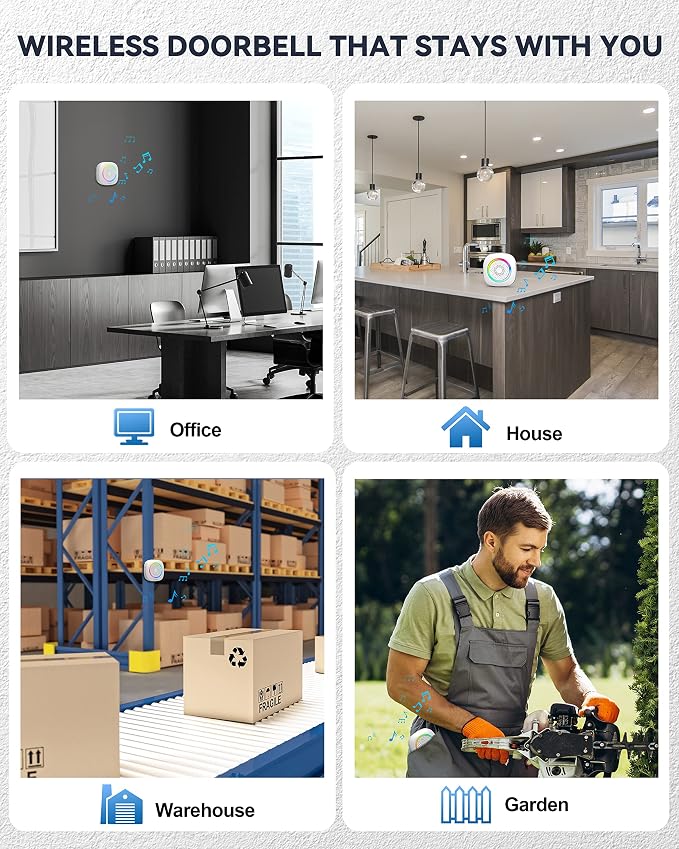 TECKNET Longest 1300 Feet Wireless Doorbell - Image 8
