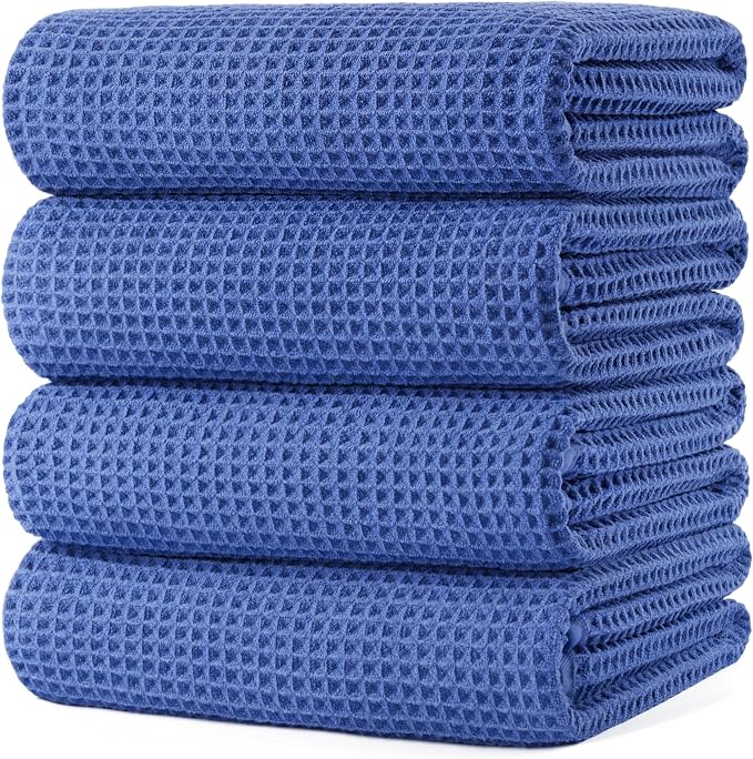 POLYTE 430 GSM Microfiber Oversize Quick Dry Lint Free Bath Towel, 60 x 30 in by Polyte