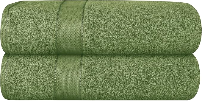 GLAMBURG 700 GSM Premium Cotton 2-Pack Oversized Extra Large Bath Sheet Set by GLAMBURG