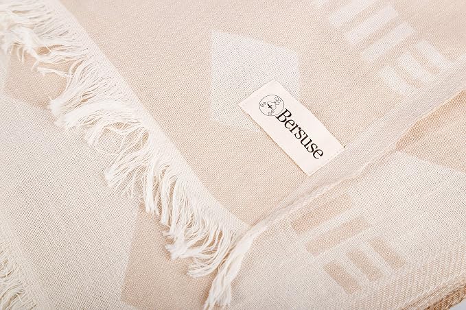 Bersuse 100% Cotton Belize XL Throw Blanket Turkish Towel Beach Blanket - Image 5