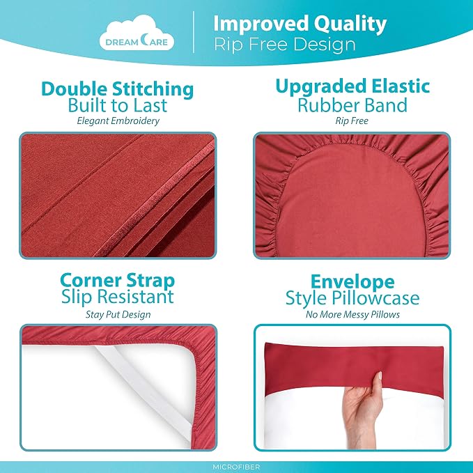 DREAMCARE Queen Sheet Set - Image 6
