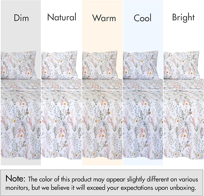 RUVANTI 100% Cotton Sheets – Full Size Percale Bedding, Cooling & Breathable - Image 7