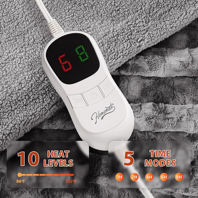 Homemate Electric Heated Blanket Twin Size - Image 3
